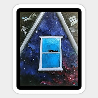 Home in Space Sticker